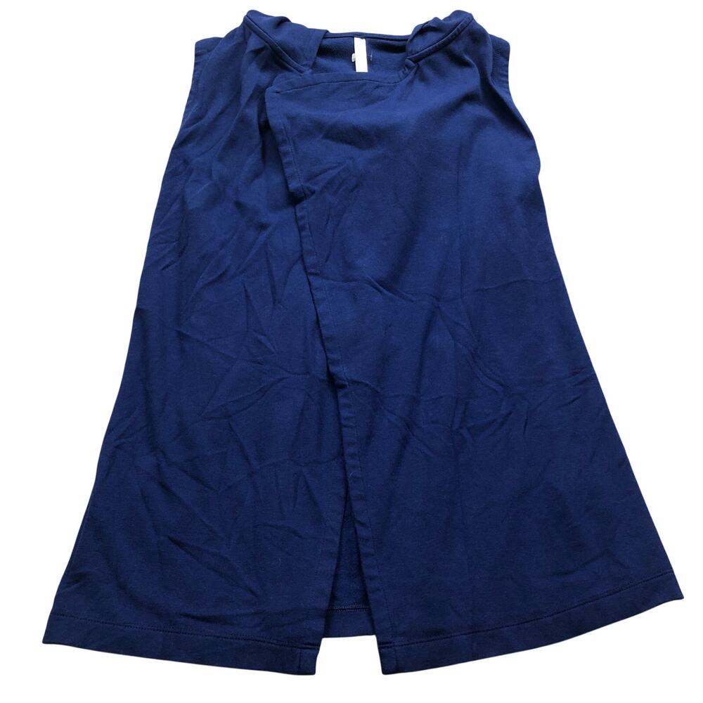 Fabletics Hannah Vest Cardigan Hooded Womens XS Blue Fleece JT1934468